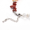 Chakra Chips Natural Gemstone Beaded Bracelets BJEW-JB05933-3