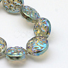 Electroplate Glass Beads Strands X-EGLA-Q063-04-1