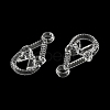 Transparent Acrylic Pendants TACR-G048-24-2