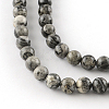 Natural Map Stone/Picasso Stone/Picasso Jasper Beads Strands G-S188-8mm-2