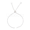 304 Stainless Steel Rolo Chain Slider Bracelet Making AJEW-JB01111-3