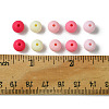 70Pcs Rubberized Style Acrylic Beads MACR-FS0001-71B-5