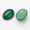 Grade A Natural Green Agate Oval Cabochons X-G-L394-04-18x13mm-2