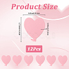 12Pcs Iron Heart-shaped Adhesive Hook AJEW-CN0005-59B-2
