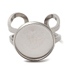 Non-Tarnish 304 Stainless Steel Open Cuff Findings STAS-R123-02A-P-2