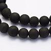 Electroplate Natural Druzy Agate Beads Strands G-G708-10mm-09-3