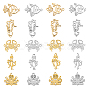 20Pcs 10 Styles 201 Stainless Steel Connector Charms STAS-DC0013-91-1