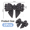 Polyester Bowknot Shoe Decorations FIND-WH0126-445-2
