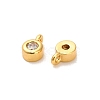 Brass Micro Pave Cubic Zirconia Pendants KK-H515-04G-2