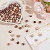 2 Strands Natural Zebra Jasper Round Beads Strands G-GO0001-34-4