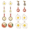 24Pcs 8 Styles Alloy Enamel Charms ENAM-FS0002-78-1