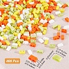 800Pcs 4 Colors 2-Hole Glass Seed Beads SEED-CN0001-04-2