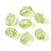 Handmade Foil Glass Beads Strands FOIL-N033-02E-1