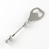 Beadable Bottle Opener LS-PALLOY-J697-05-3