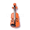 Creative Mini Resin Violin DJEW-C001-03-1
