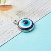 Resin Evil Eye Pendants PALLOY-JF00774-02-2