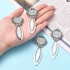 Tibetan Style Bookmark Cabochon Settings TIBE-S157-AS-NR-5