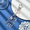 Butterfly Star Acrylic & Alloy Pendant Decoration KEYC-YW00145-02-1