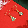 Brass Dangle Earrings XP1117-2-1