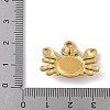 Natural Tiger Eye Sea Animal Pendants STAS-P408-10G-01-2