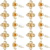 20Pcs Brass Stud Earring Findings KK-FH0004-63-1