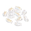 Transparent Electroplate Glass Beads X-GLAA-I050-10K-1