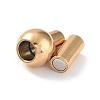 304 Stainless Steel Magnetic Clasps with Glue-in Ends STAS-H187-02G-2