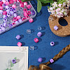 3 Bags 3 Colors Plastic European Beads KY-CA0001-63A-5