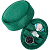 Oval Shape Velvet Rings Storage Gift Boxes CON-WH20001-06B-1