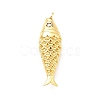 Brass Micro Pave Clear Cubic Zirconia Pendants LS-KK-G416-11G-1