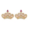 Brass Micro Pave Cubic Zirconia Pendants KK-S526-09G-B-2