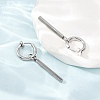 201 Stainless Steel Hoop Dangle Earrings for Women SA-CBA8B85-16P-3