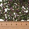 Spray Painted Glass Seed Beads SEED-F005-07A-05-4