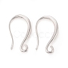 Rack Plating Eco-friendly Brass Earring Hooks KK-D075-11S-RS-1