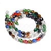 Electroplate Glass Beads Strands EGLA-D015-7x5mm-38-2