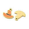 Halloween Theme Ion Plating(IP) 304 Stainless Steel Enamel Pendants STAS-M011-01G-2