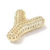 Rack Plating Brass Micro Pave Cubic Zirconia Pendants KK-Q790-01Y-G-2
