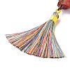 Natural Gemstone Big Pendant Decorations HJEW-F012-01-8