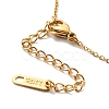 Glass Rectangle Pendant Necklace NJEW-P290-02G-3