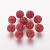 Polymer Clay Rhinestone Beads RB-K050-8mm-C22-1