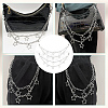 Alloy & Iron Double Layer Chains for Jeans Pants AJEW-WH0038-37P-5