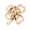 Hollow Clover Zinc Alloy Brooch for Women Dress Shawl JEWB-P010-02-1