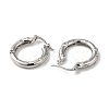 Cubic Zirconia Hoop Earrings EJEW-Z019-23D-P-2