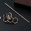 Alloy Hair Sticks OHAR-PW0001-376AG-2