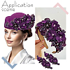 Polyester & Rhinestone Costume Accessories PATC-WH0003-57A-5