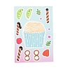 8Pcs PVC Self-Adhesive Stickers STIC-L001-05-2