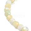 AB Color Faceted Rondelle Glass Beaded Stretch Bracelets for Women BJEW-PH01821-02-3