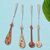 4Pcs Wooden Pipa Bookmarks AJEW-WH20020-235-6
