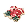 Christmas Theme Alloy Enamel Pendants X-ENAM-D060-04C-2