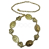 Alloy Ethnic-style Oval Link Chain Belts for Women FS-WG752C3-02-1